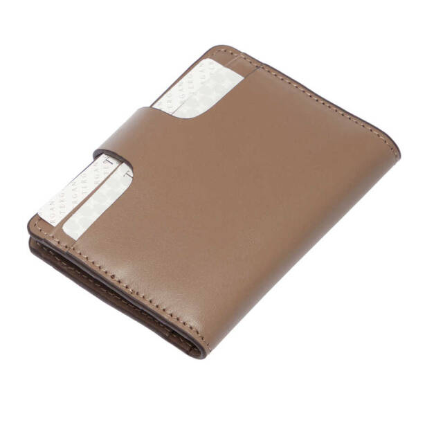 Bej Hakiki Deri Unisex Kredi Kartlık - S1KK00001653-V62 - 3