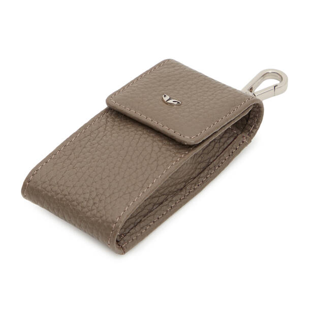 Bej Hakiki Deri Unisex Anahtarlık - S1AN00000095-B73