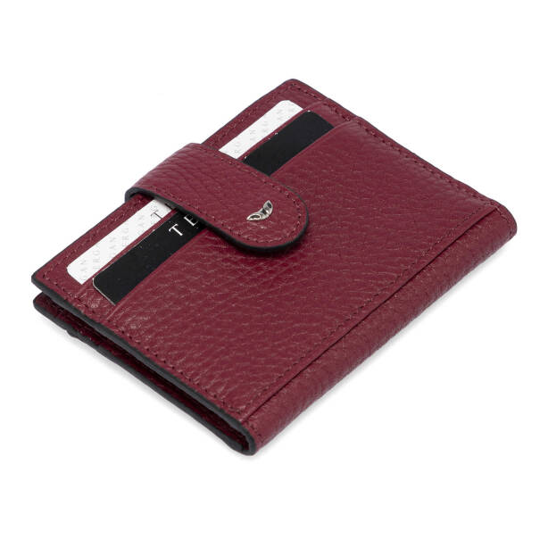 Bordo Hakiki Deri Erkek Kredi Kartlık - S1KK00001617-M71 