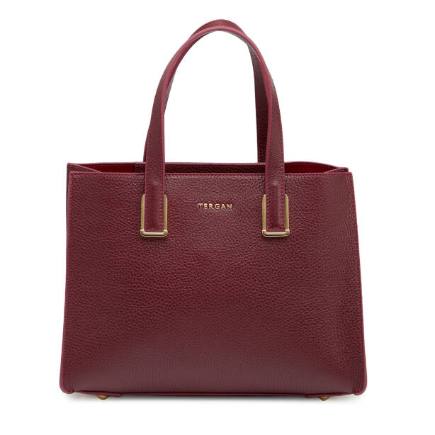 Bordo Hakiki Deri Kadın Omuz Çantası - S26Y1BC80487-M71