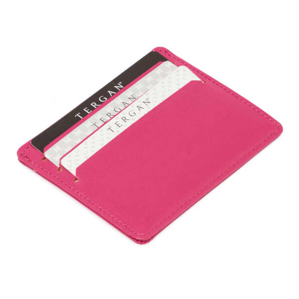 Fuşya Hakiki Deri Unisex Kredi Kartlık - S1KK00001050-J7E - Tergan