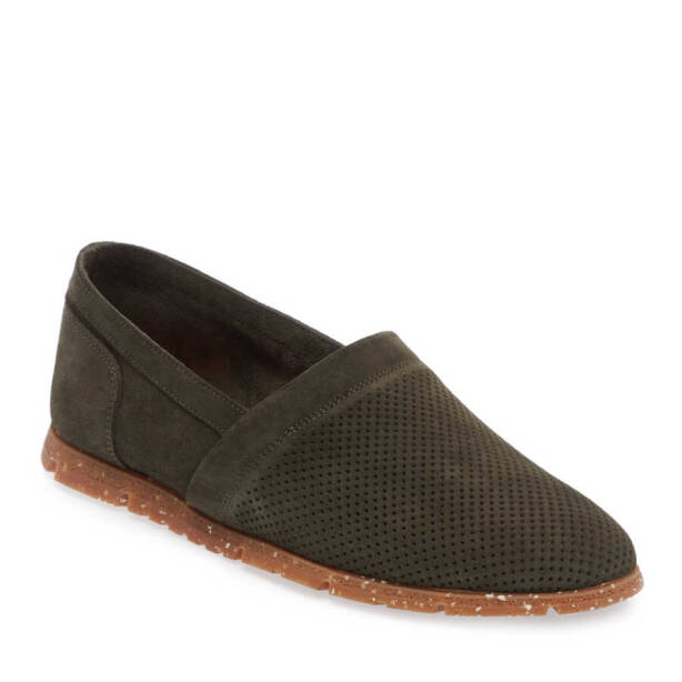 Haki Hakiki Süet Deri Erkek Loafer - E24I1AY56589-J86 - Tergan