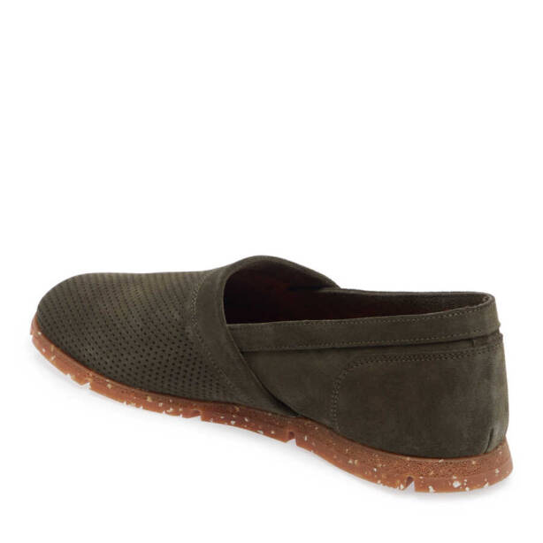 Haki Hakiki Süet Deri Erkek Loafer - E24I1AY56589-J86 - Tergan