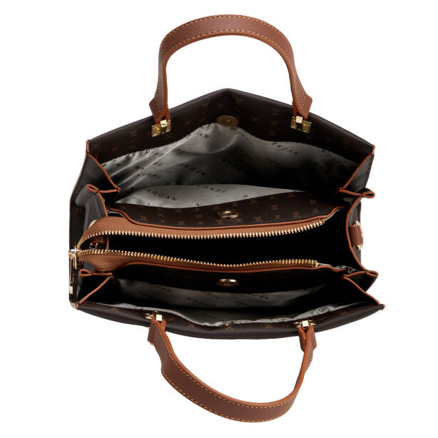 Kahverengi Print Kadın Omuz Çantası - S26Y1PR09201-T4J - 4
