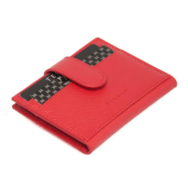 Kırmızı Hakiki Deri Erkek Kredi Kartlık - S1KK00001617-B68 
