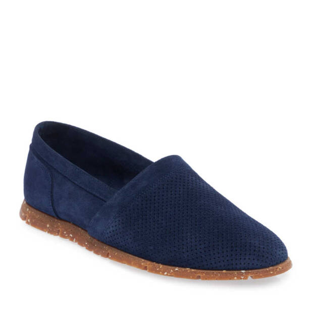 Mavi Hakiki Süet Deri Erkek Loafer - E24I1AY56589-F60 - Tergan