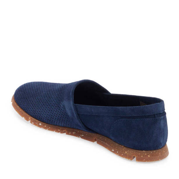 Mavi Hakiki Süet Deri Erkek Loafer - E24I1AY56589-F60 - Tergan