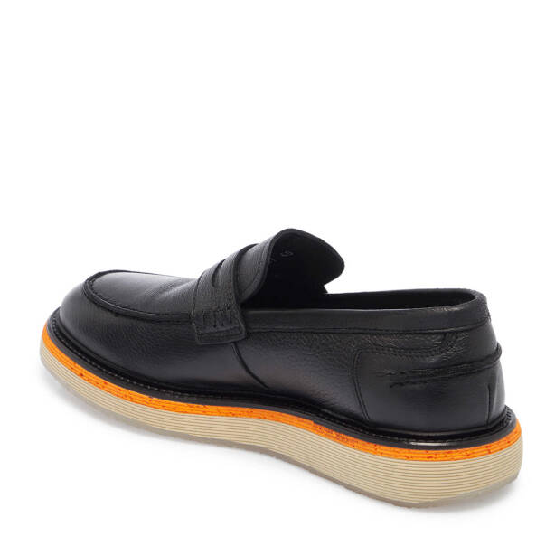 Siyah Hakiki Deri Erkek Loafer - E25I1AY57192-A23 - Tergan