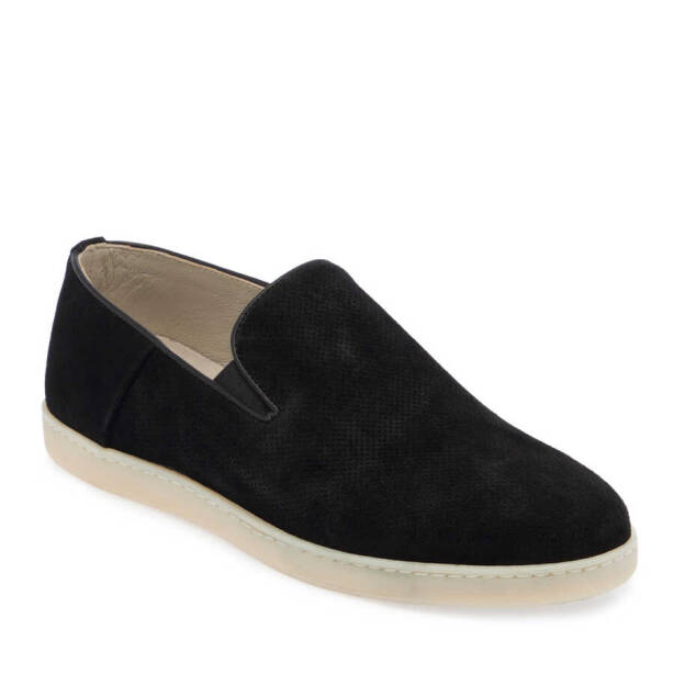 Siyah Hakiki Nubuk Deri Erkek Loafer - E24I1AY56695-A64 - Tergan