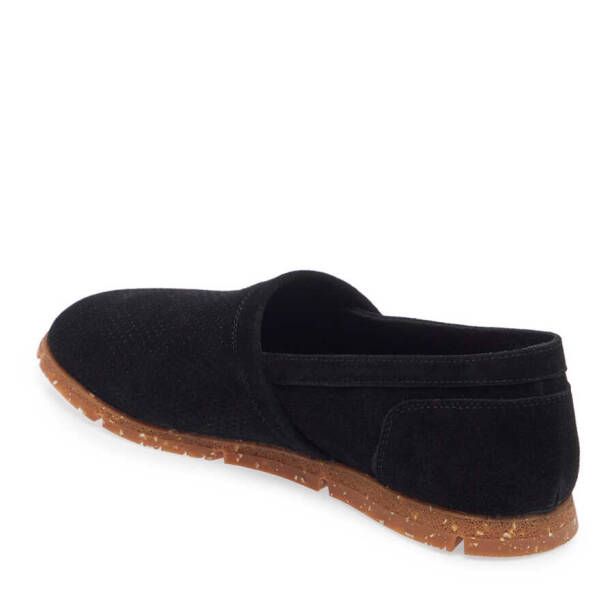Siyah Hakiki Süet Deri Erkek Loafer - E24I1AY56589-A01 - Tergan