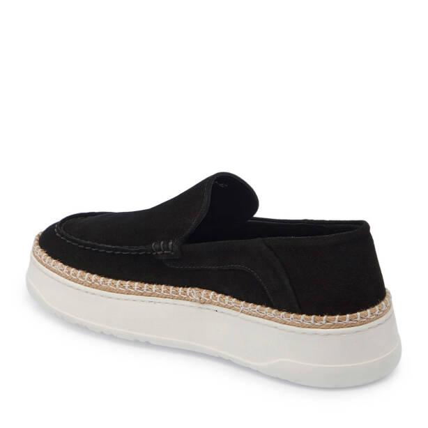 Siyah Hakiki Süet Deri Erkek Loafer - E25I1AY57331-A01 - Tergan