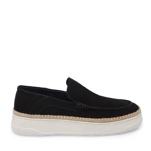 Siyah Hakiki Süet Deri Erkek Loafer - E25I1AY57331-A01 - Tergan