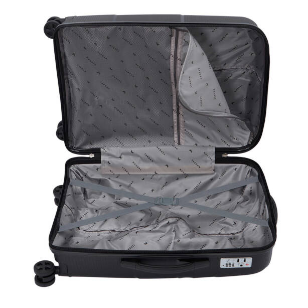 Siyah Unisex Büyük Boy Valiz - S1SC00047828-D62 - Tergan