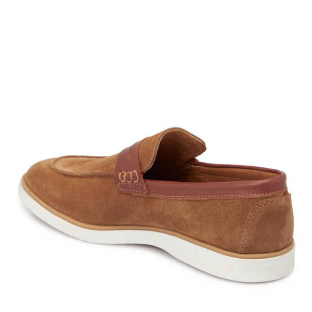 Taba Hakiki Süet Deri Erkek Loafer - E24I1AY56749-K59 - Tergan