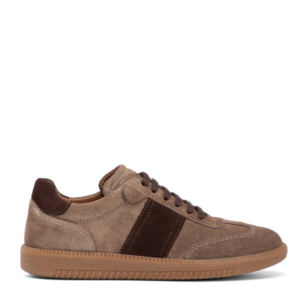 Vizon Hakiki Süet Deri Kadın Sneaker - K4MEAY068704-A02