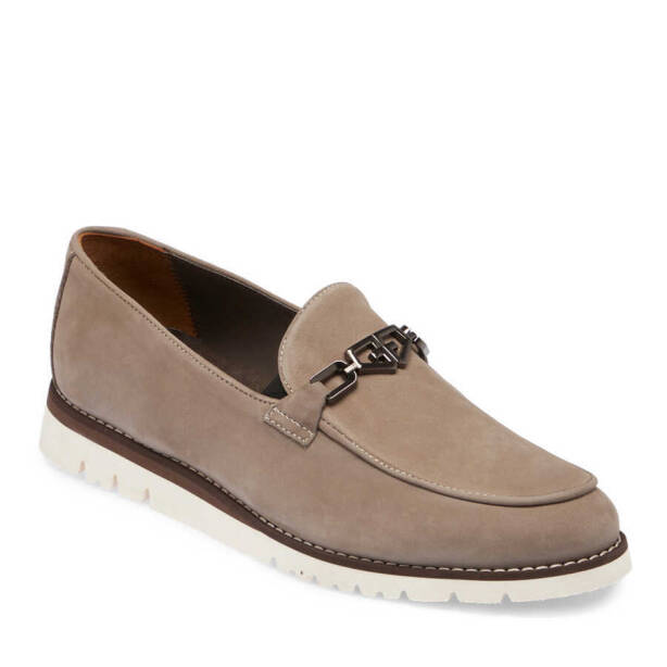 Vizon Hakiki Nubuk Deri Erkek Loafer - E24I1AY56783-A65 - Tergan