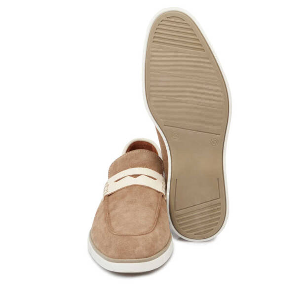 Vizon Hakiki Süet Deri Erkek Loafer - E24I1AY56749-A02 - Tergan