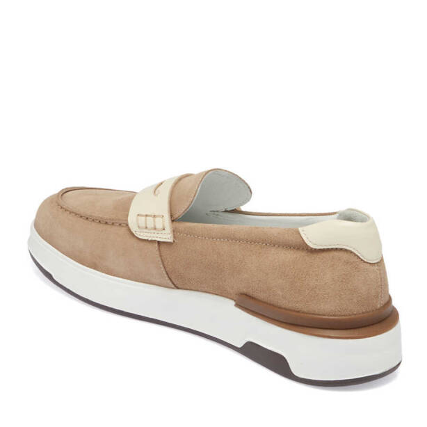 Vizon Hakiki Süet Deri Erkek Loafer - E24I1AY56786-A02 - Tergan