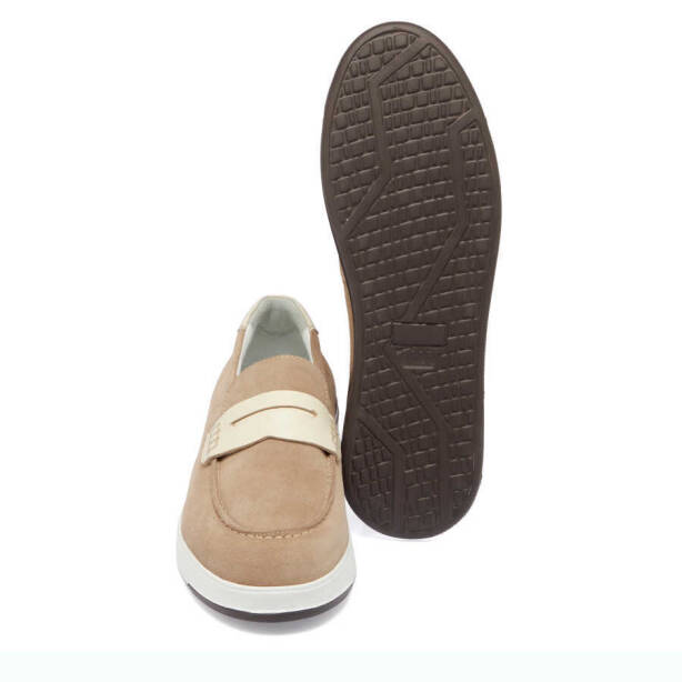 Vizon Hakiki Süet Deri Erkek Loafer - E24I1AY56786-A02 - Tergan