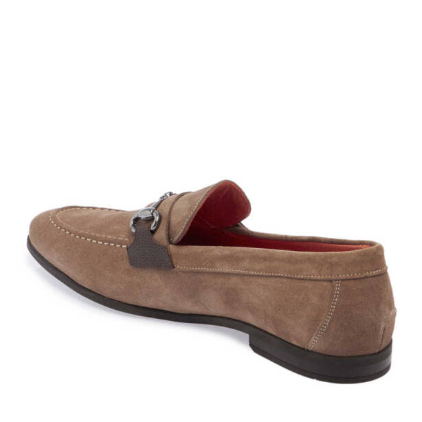 Vizon Hakiki Süet Deri Erkek Loafer - E24I1AY56787-A02 - Tergan