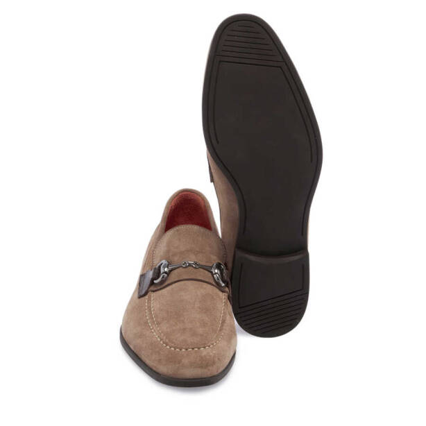 Vizon Hakiki Süet Deri Erkek Loafer - E24I1AY56787-A02 - Tergan
