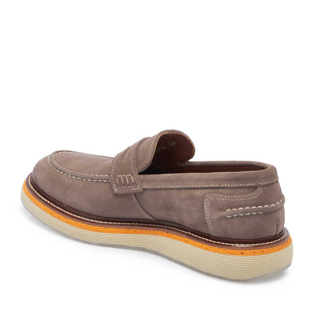 Vizon Hakiki Süet Deri Erkek Loafer - E25I1AY57192-T86 - Tergan