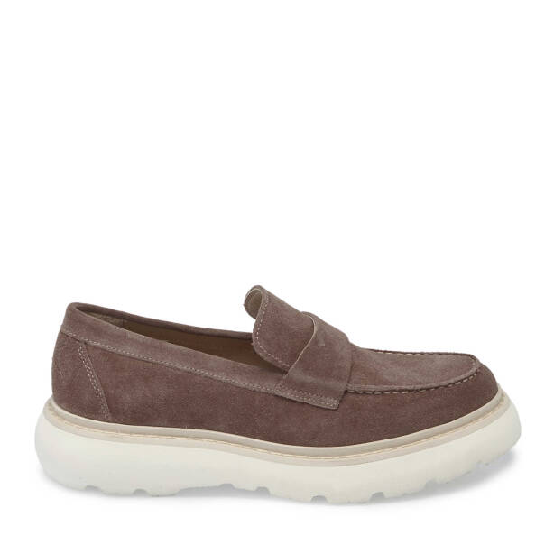 Vizon Hakiki Süet Deri Erkek Loafer - E25I1AY57237-A02 - Tergan