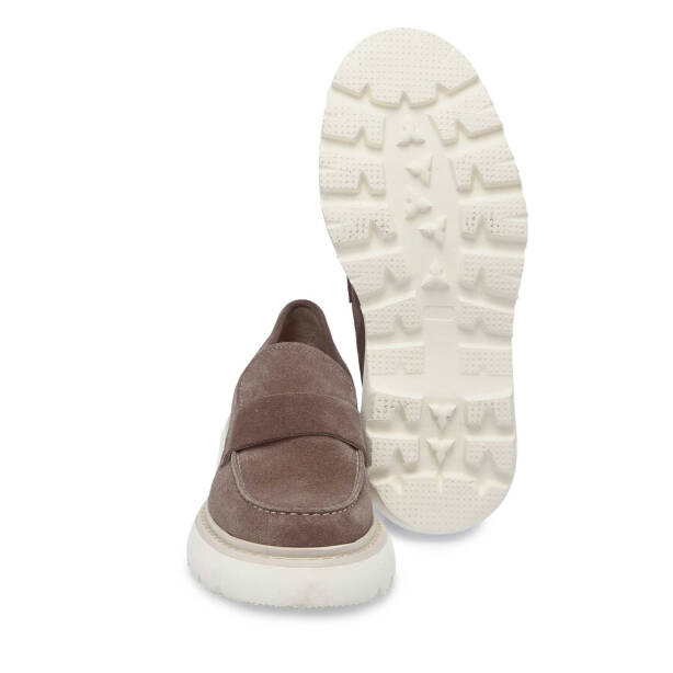 Vizon Hakiki Süet Deri Erkek Loafer - E25I1AY57237-A02 - Tergan